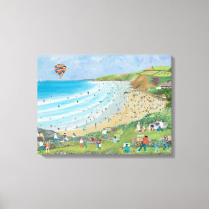 Watergate Bay Cornwall Canvas Print