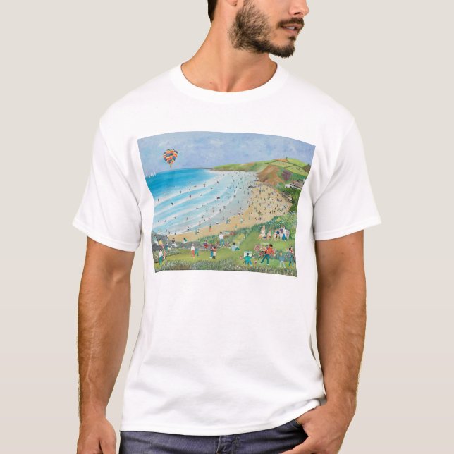 Watergate Bay Cornwall T-Shirt (Front)