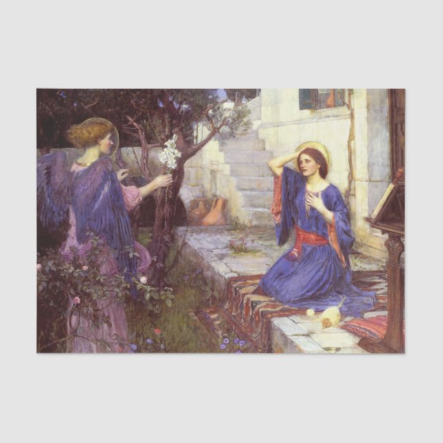 Waterhouse Annunciation Art Tissue Paper (Front)