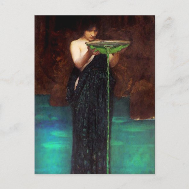Waterhouse Circe Invidiosa Postcard (Front)