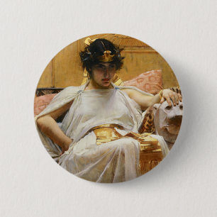 Waterhouse Cleopatra Button
