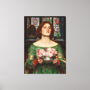 WATERHOUSE Gather Ye Rosebuds While Ye May 1908 - Canvas Print