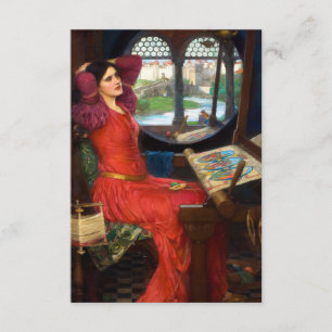 Waterhouse I Am Half-Sick of Shadows Enclosure Card