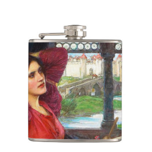 Waterhouse I Am Half-Sick of Shadows Hip Flask