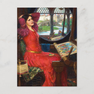 Waterhouse I Am Half-Sick of Shadows Holiday Postcard