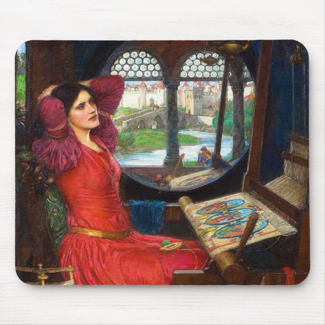 Waterhouse I Am Half-Sick of Shadows Mouse Mat (Front)
