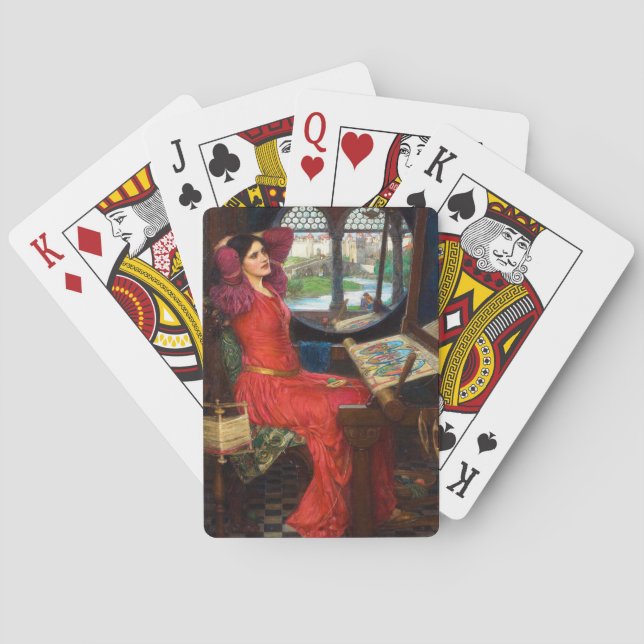 Waterhouse I Am Half-Sick of Shadows Playing Cards (Back)