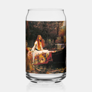 Waterhouse Lady of Shalott Can Glass