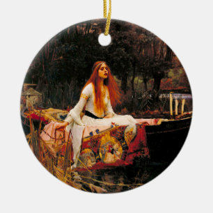 Waterhouse Lady of Shalott Ceramic Tree Decoration