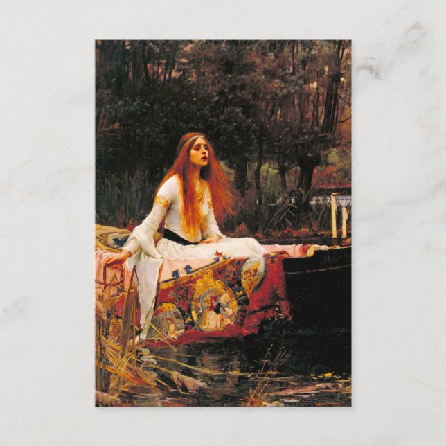 Waterhouse Lady of Shalott Enclosure Card (Front)