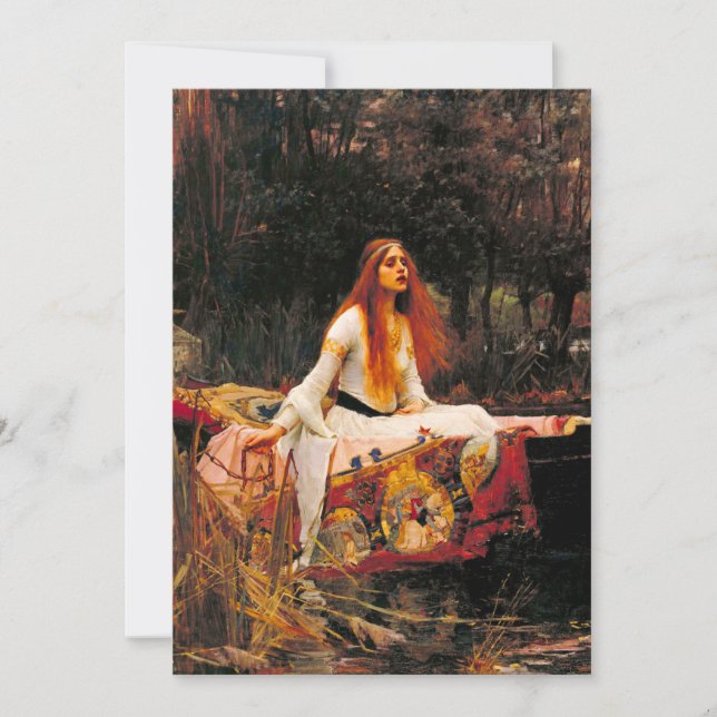 Waterhouse Lady of Shalott Invitation (Front)