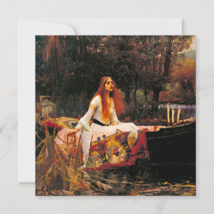 Waterhouse Lady of Shalott Invitation