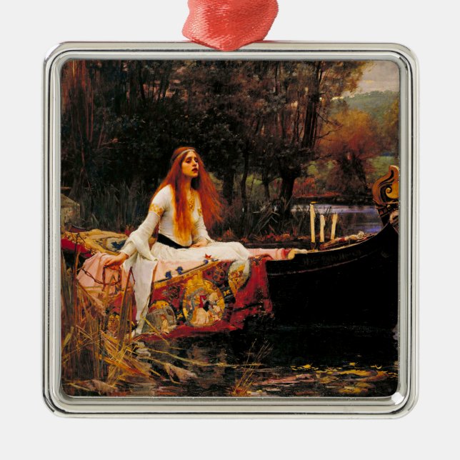 Waterhouse Lady of Shalott Metal Tree Decoration (Front)