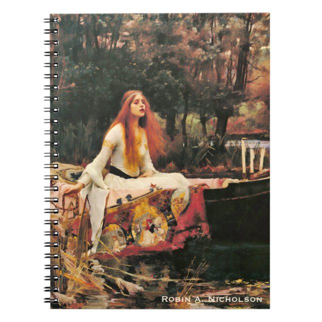 Waterhouse Lady of Shalott Personalised Notebook (Front)