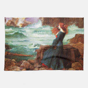 Waterhouse Miranda The Tempest Kitchen Towel