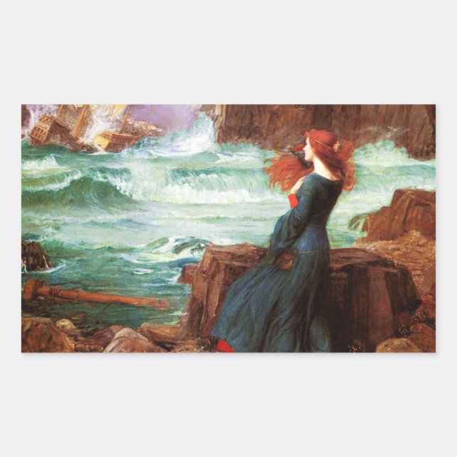 Waterhouse Miranda The Tempest Stickers (Front)