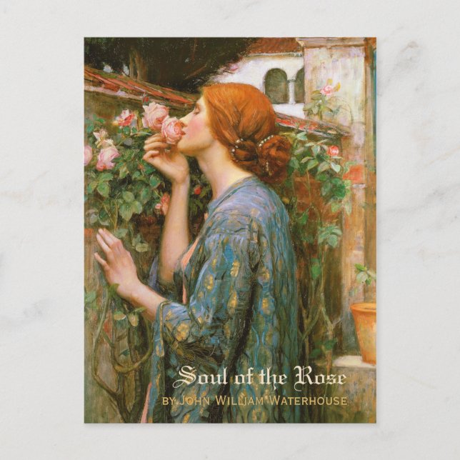 Waterhouse Soul of the Rose Pre-Raphaelite CC1004 Postcard (Front)