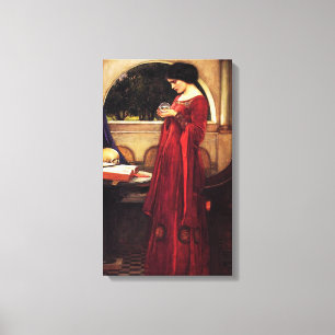 Waterhouse The Crystal Ball Canvas Print