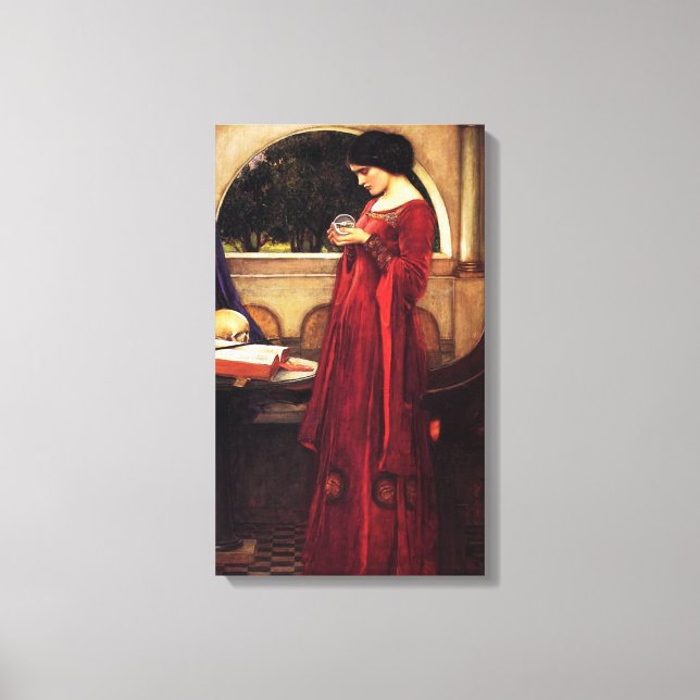 Waterhouse The Crystal Ball Canvas Print (Front)