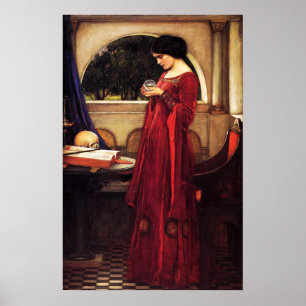 Waterhouse The Crystal Ball Poster