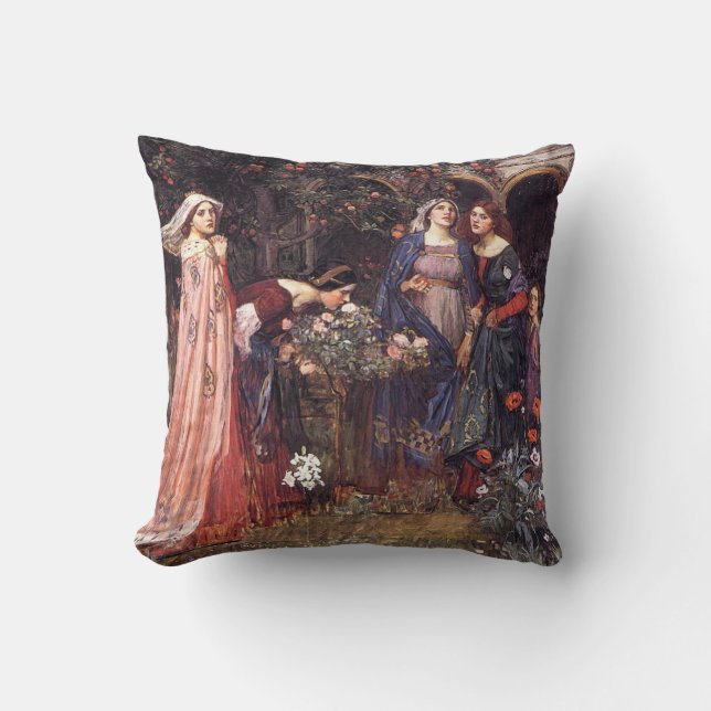 Waterhouse: The Enchanted Garden Cushion (Front)