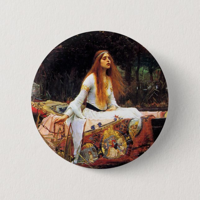 Waterhouse The Lady of Shalott Button (Front)