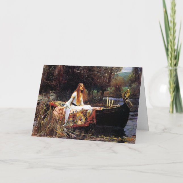 Waterhouse The Lady of Shalott Greeting Card (Front)