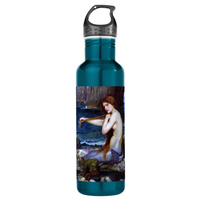 Waterhouse: The Mermaid 710 Ml Water Bottle (Front)