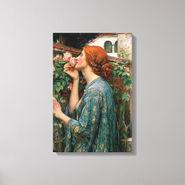 Waterhouse The Soul of the Rose Canvas Print (Front)