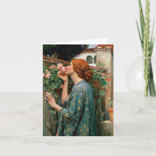 Waterhouse The Soul of the Rose Note Card