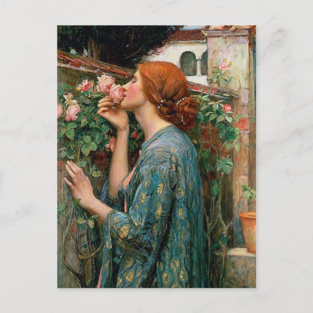 Waterhouse The Soul of the Rose Postcard (Front)