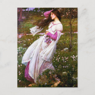 Waterhouse Windflowers Postcard