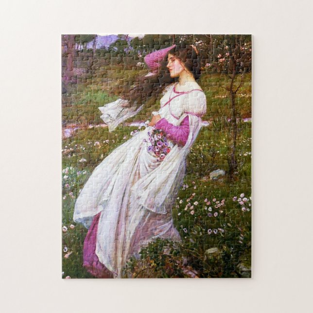 Waterhouse Windflowers Puzzle (Vertical)