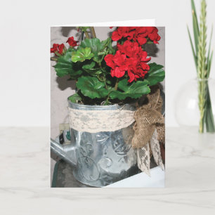 Watering Can Holiday Card