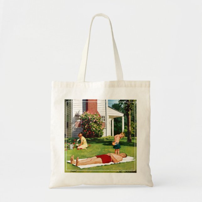Watering Father Tote Bag (Front)