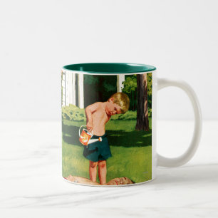 Watering Father Two-Tone Coffee Mug