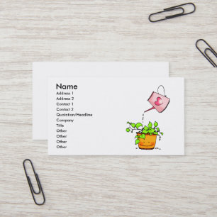 Watering Love, Happy Houseplant Business Card
