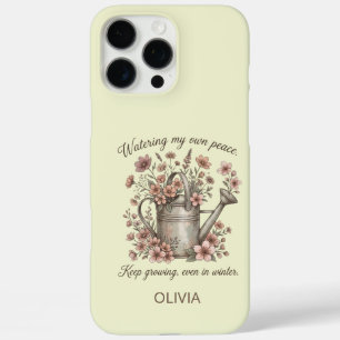 Watering My Own Peace Vintage Floral Botanical iPhone 16 Pro Max Case