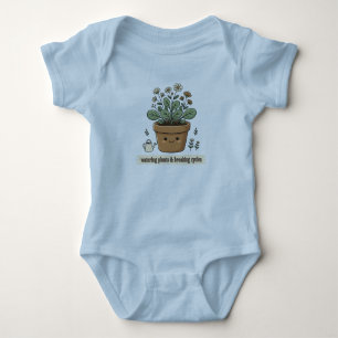 Watering Plants and Breaking Cycle Baby Bodysuit