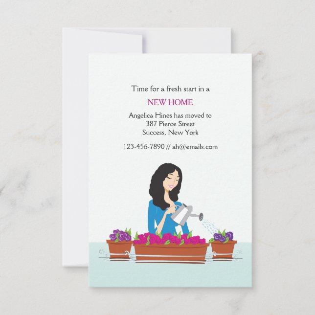 Watering Plants Moving Announcement (Front)