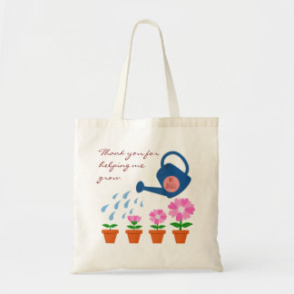 Watering the Plant Thank You Teacher Gift Tote Bag