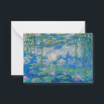 Waterlilies, 1916-1919 by Claude Monet Card<br><div class="desc">Claude Monet - Waterlilies,  1916-1919. Oscar-Claude Monet (1840-1926) was a French painter and founder of impressionist painting who is seen as a key precursor to modernism,  especially in his attempts to paint nature as he perceived it.</div>