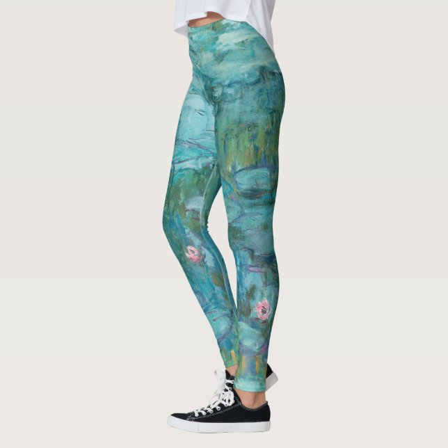 Waterlilies (by Claude Monet, 1915) Leggings (Left)