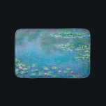Waterlilies by Claude Monet Fine Art Painting Bath Mat<br><div class="desc">Beautiful masterpiece by Claude Monet - Water Lilies from his garden at Giverny,  France. One of the most famous fine art paintings in art history and a beautiful example of impressionism. This is truly a wonderful artwork and a great gift for art lover.</div>