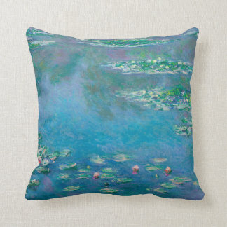 Waterlilies by Claude Monet Fine Art Painting Cushion