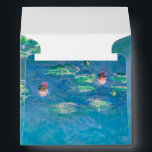 Waterlilies by Claude Monet Fine Art Painting Envelope<br><div class="desc">Beautiful masterpiece by Claude Monet - Water Lilies from his garden at Giverny,  France. One of the most famous fine art paintings in art history and a beautiful example of impressionism. This is truly a wonderful artwork and a great gift for art lover.</div>