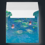 Waterlilies by Claude Monet Fine Art Painting Envelope<br><div class="desc">Beautiful masterpiece by Claude Monet - Water Lilies from his garden at Giverny,  France. One of the most famous fine art paintings in art history and a beautiful example of impressionism. This is truly a wonderful artwork and a great gift for art lover.</div>
