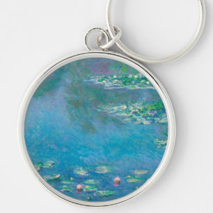Waterlilies by Claude Monet Fine Art Painting Key Ring