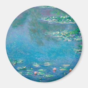 Waterlilies by Claude Monet Fine Art Painting Magnet