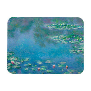 Waterlilies by Claude Monet Fine Art Painting Magnet